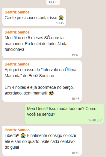 Beatriz conta que filho dormiu no berço sem mamar em 4 noites
