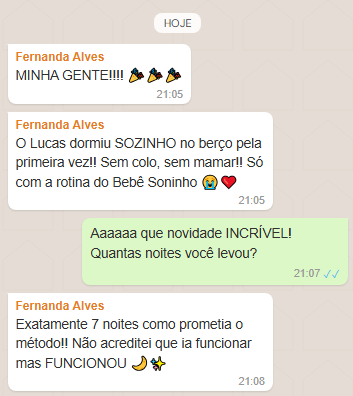 Fernanda conta que Lucas dormiu sozinho no berço pela 1ª vez na 7ª noite
